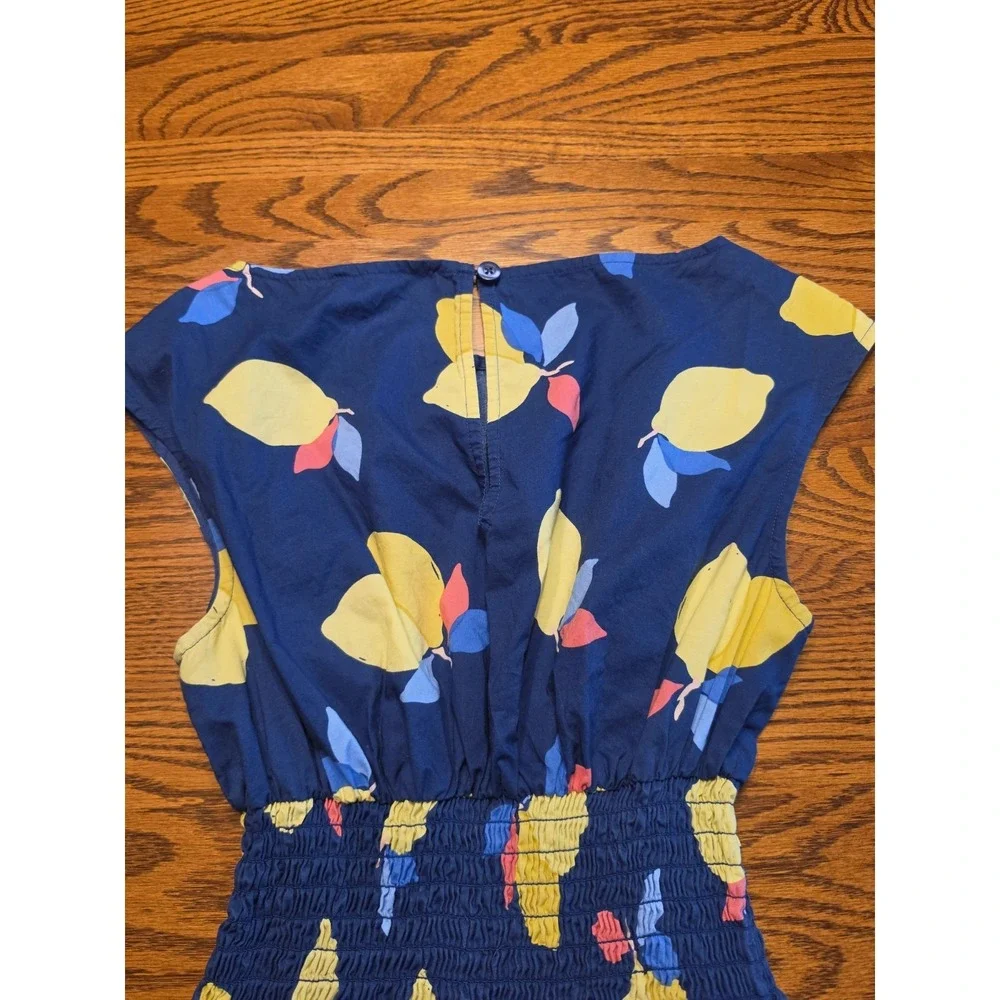 Kate Spade New York Lemon Zest Blaire Dress Womens Size US 0 Navy Blue MSRP $229